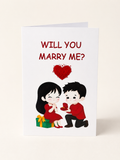 💍 Will You Marry Me Printed Proposal Card | Romantic Marriage Proposal Greeting Card ❤️