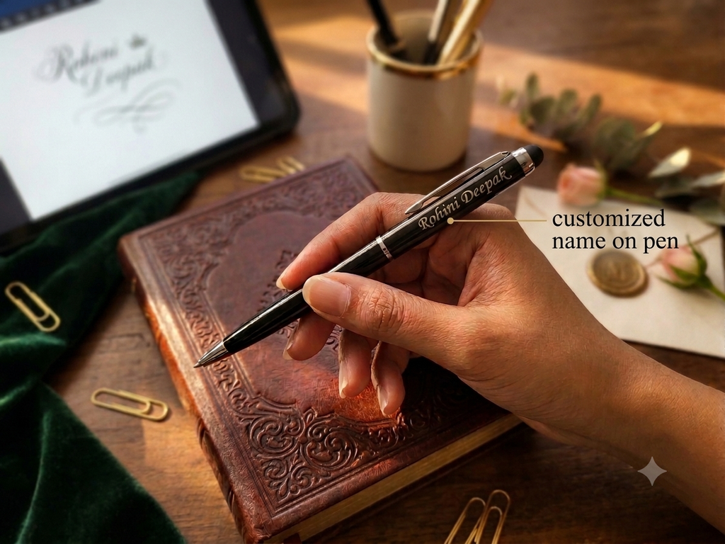 Premium Personalized Gift Set for Men | Custom Name Wallet, Pen & Keychain | Luxury Gift Box | Birthday, Anniversary & Special Occasion Gift