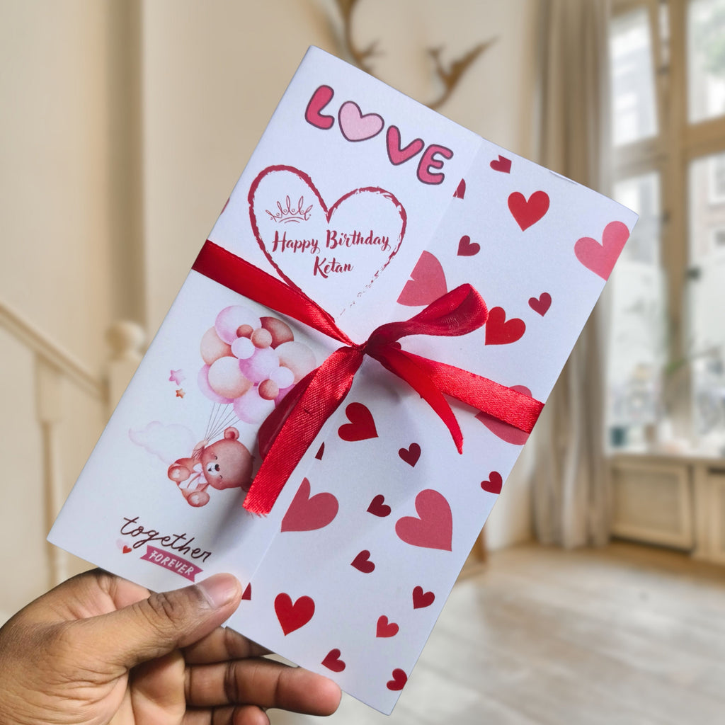 Surprise Love Greeting Card 🎁 | Customize with 5 Photos, Name & Short Message