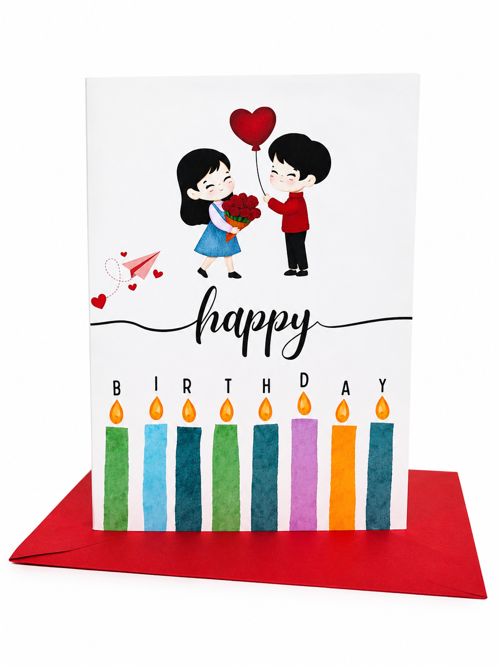 💖 Cute Printed Birthday Card for Love | Romantic Birthday Greeting Card 💌🎂
